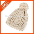 Nuevo hip hop slouch hecho punto gorrito beanie pom